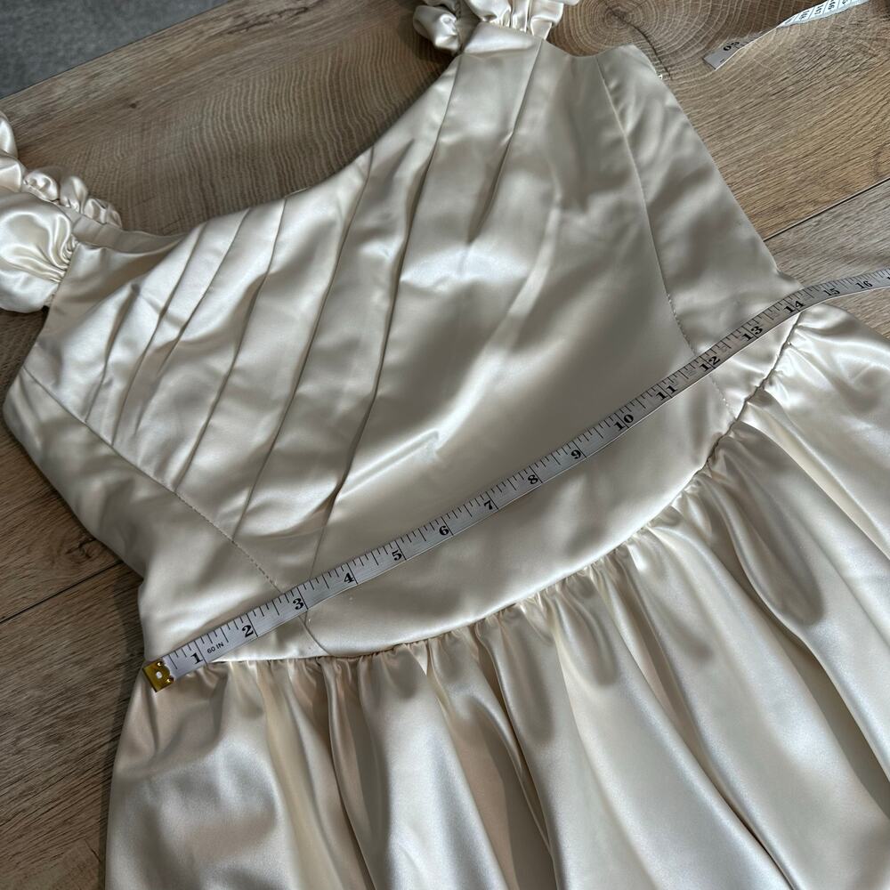 LoveShackFancy Cailey Off the Shoulder Cream Dress 4 - Picture 9 of 15